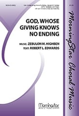 God, Whose Giving Knows No Ending SATB choral sheet music cover